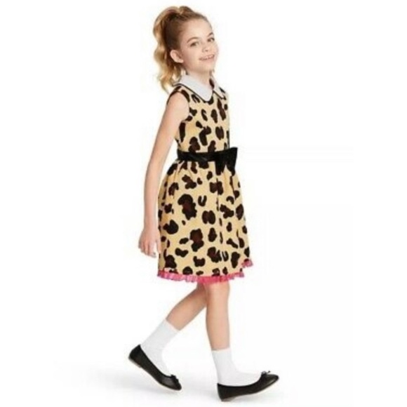 Harajuku Mini Girls Leopard Print Sleeveless Dress - Picture 3 of 10